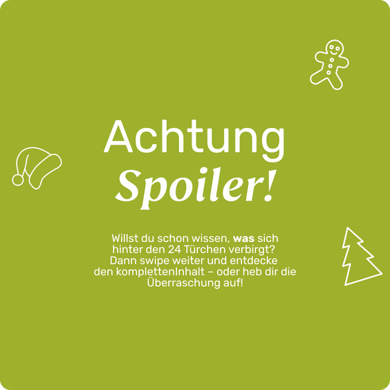 Spoiler-Warnung mammaly Adventskalender – nächstes Bild zeigt den kompletten Inhalt