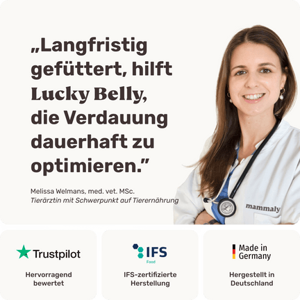 Hunde Verdauungssnack Lucky Belly Tierarztempfehlung
