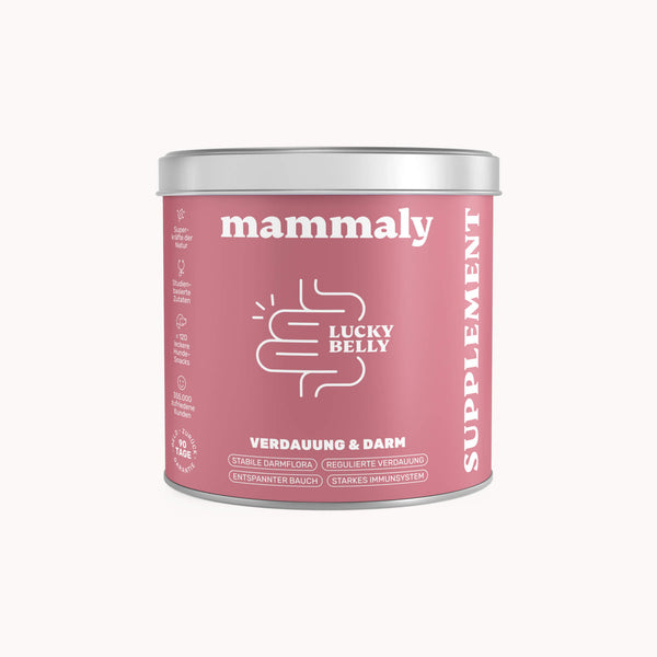 Verpackung der mammaly Lucky Belly Verdauungs-Snacks für Hunde
