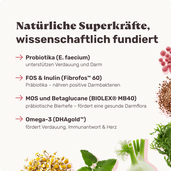 Hunde Verdauungssnack Lucky Belly Inhaltsstoffe