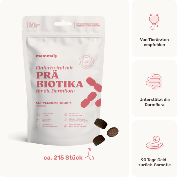 Hunde Präbiotika-Drops Produktverpackung