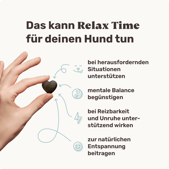 Hunde Beruhigungs-Snack Relax Time Produktvorteile