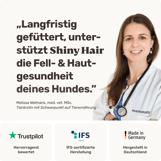Hunde Fellpflege-Snack Shiny Hair Tierarztempfehlung