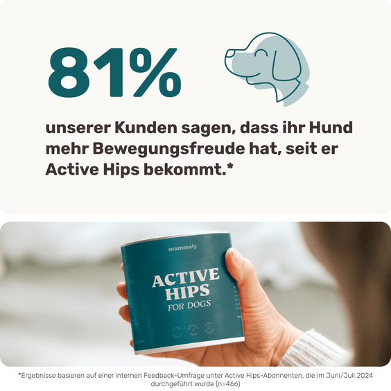 Hunde Gelenksnack Active Hips Studienergebnisse