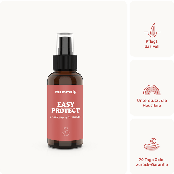 Easy Protect Fellpflege-Spray für Hunde Produkt mit Packung