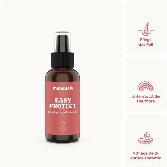 Easy Protect Fellpflege-Spray für Hunde Produkt mit Packung