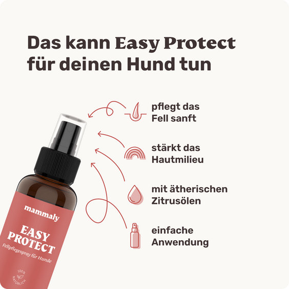 Easy Protect Fellpflege-Spray für Hunde Produktvorteile