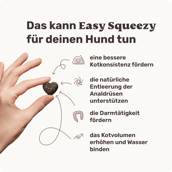 Hunde Ballaststoff-Snack Easy Squeezy Produktvorteile