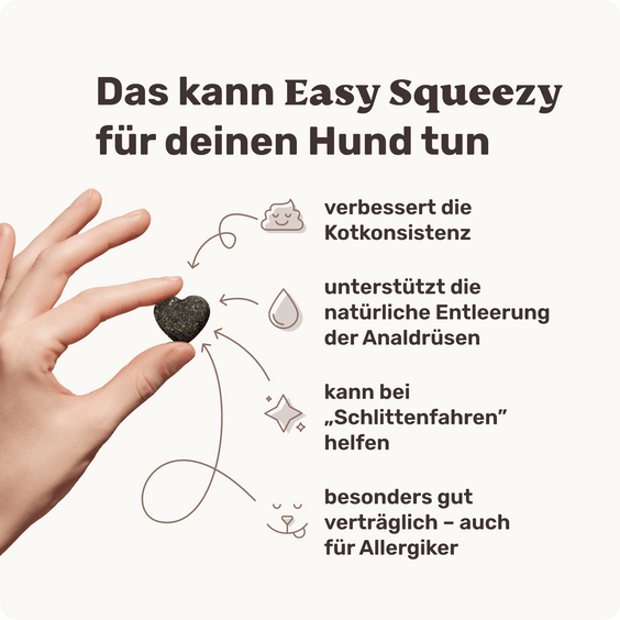 Hunde Ballaststoff-Snack Easy Squeezy Produktvorteile