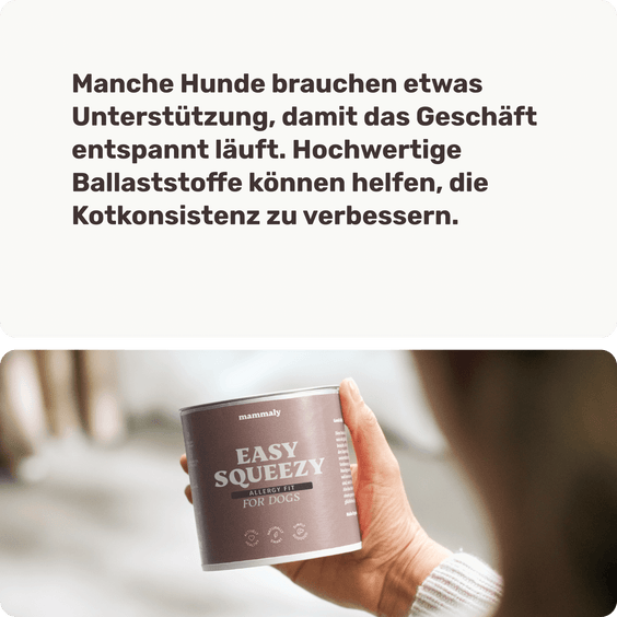 Hunde Ballaststoff-Snack Easy Squeezy Hintergrundwissen