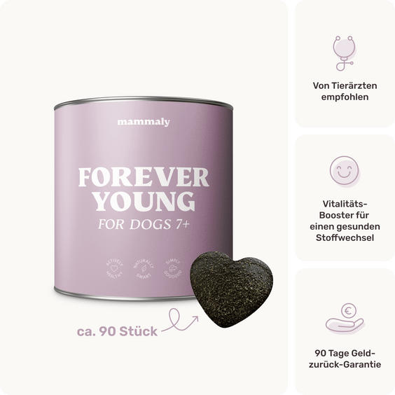 Hunde Seniorsnack Forever Young Produktverpackung
