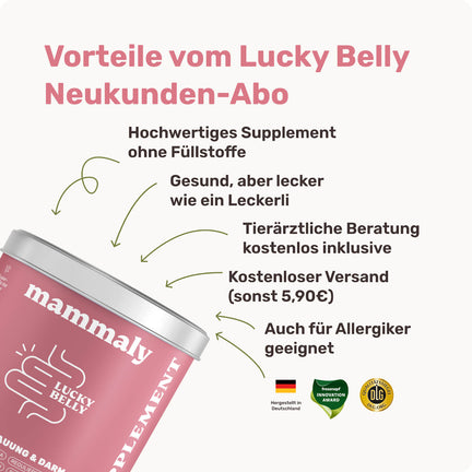 Alle Vorteile von Lucky Belly auf einen Blick
