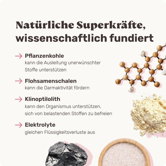 Magen-Darm Pulver für Hunde Lucky Belly Akut Inhaltsstoffe