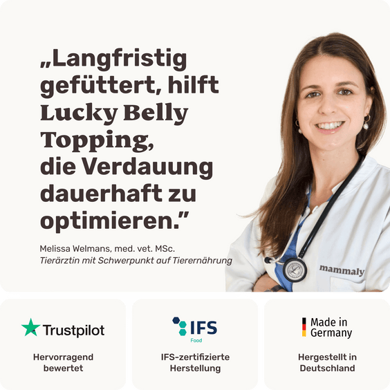 Hunde Darmpulver Lucky Belly Topping Tierarztempfehlung