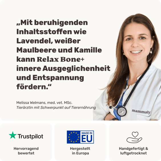 Relax Bone+ Empfehlung von Tierärztin Melissa Welmans