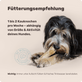 Relax Bone+ Kauknochen mit 4in1-Relax-Komplex im Kern Fütterungsempfehlung