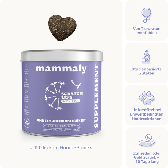 Hunde Haut-Snack Scratch Less Produktverpackung